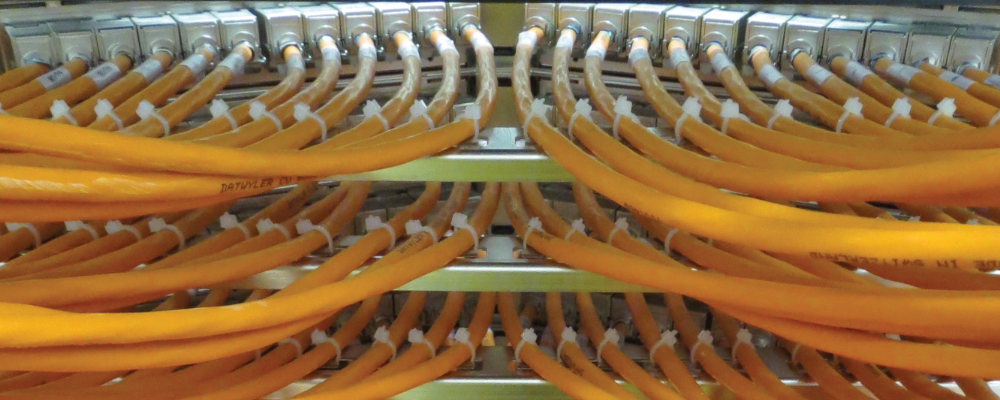 Rathbones used Datwyler angled patch panels to improve cable management