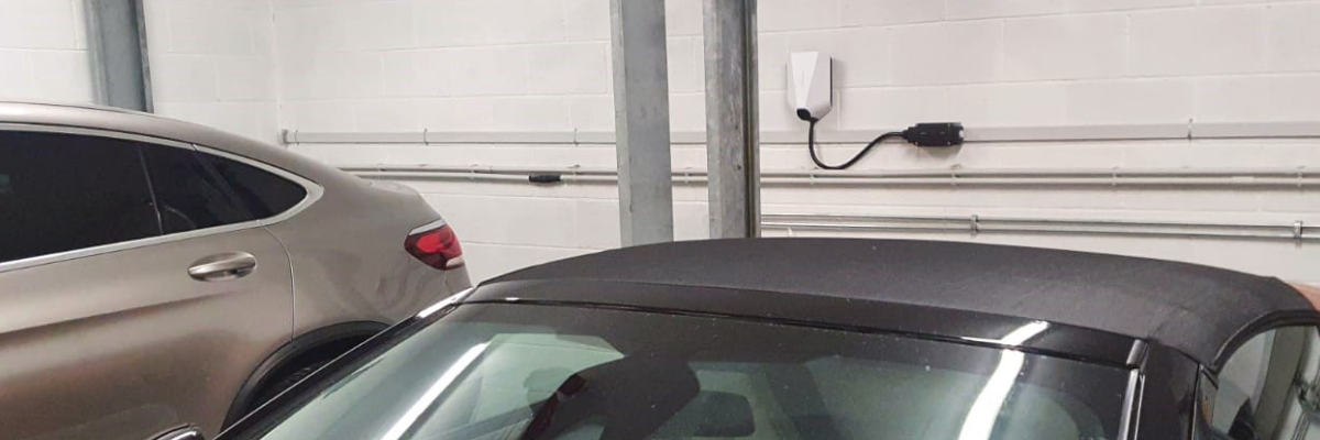 iDACS EV Charging system installed using Easee Chargers and Woertz Flat Cabling